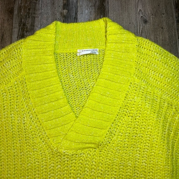 By Anthropologie Honore Ribbed Sweater in Yellow Size XL - Picture 4 of 7